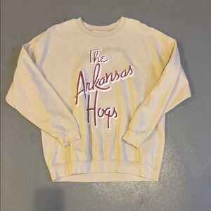 Arkansas Hogs Cream Sweatshirt